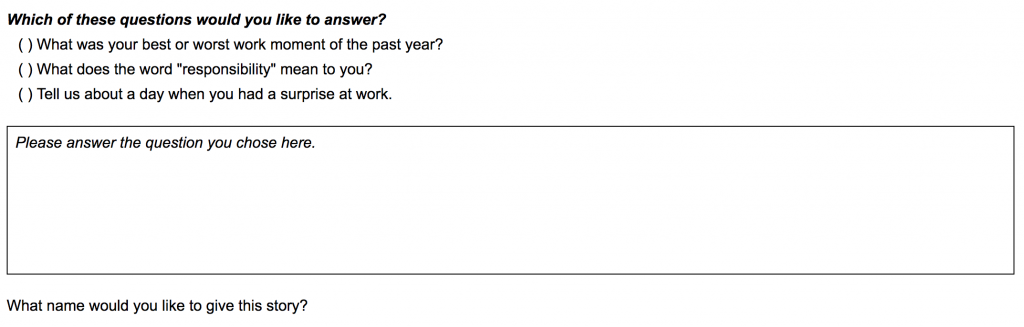 narrafirma configurable fields